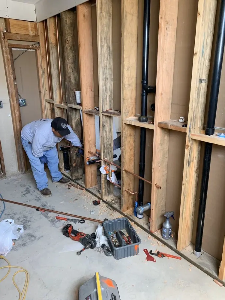 Commercial rough-in plumbing for Water Heater Replacement in Collegeville Arms